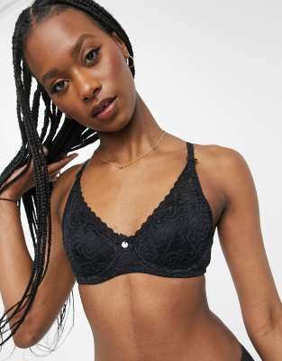 Berlei heaven lace padded bra in black