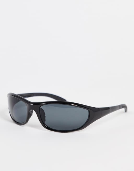 Bershka 00's sunglasses in black