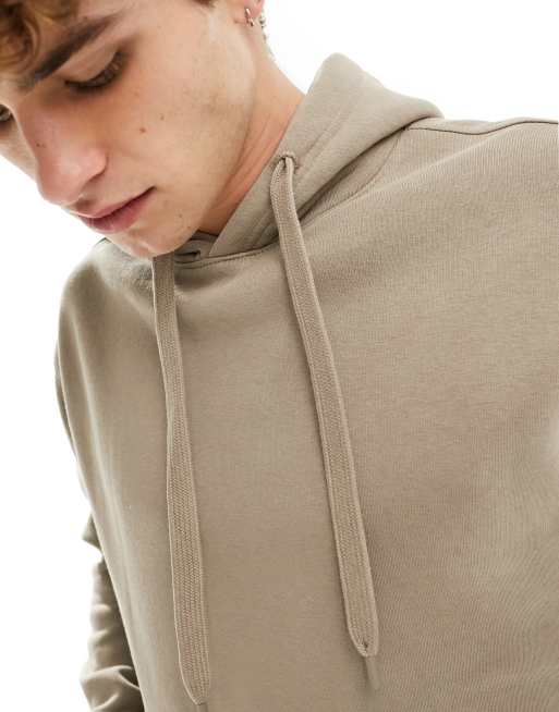 Bershka – 2er-Pack Kapuzenpullover in Beige und Schwarz, 3 von 4
