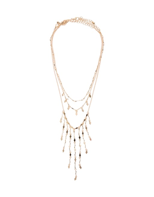 Bershka 3-pack lager-på-lager-halsband i guld, 4 av 4