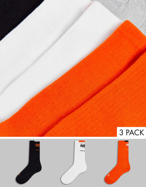 Bershka 3 pack of socks in multi