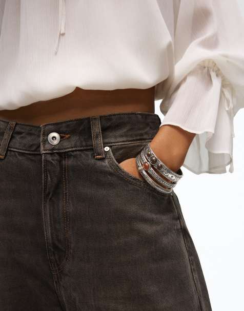Bershka 3-pack stenarmband i silver - view 1