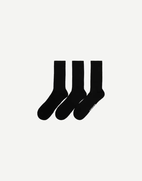 Bershka – 3er-Pack Sportsocken in Schwarz - view 1