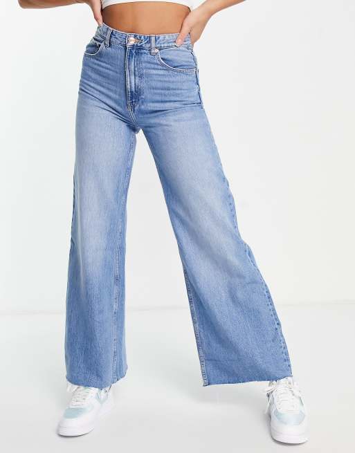 Bershka - 90'er baggy bukser i vintageblå, 4 af 4