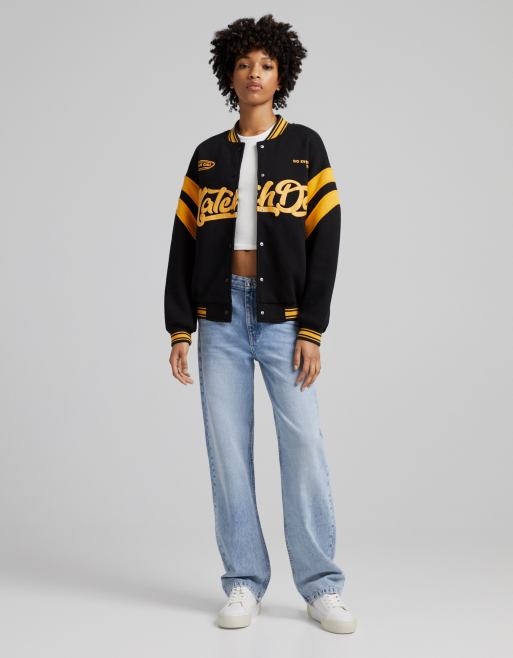 Bershka 90's baggy jean in vintage blue clearance