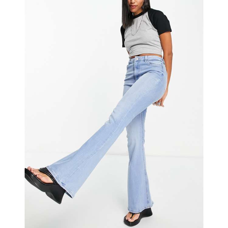 Pantalon flare fit bershka hot sale