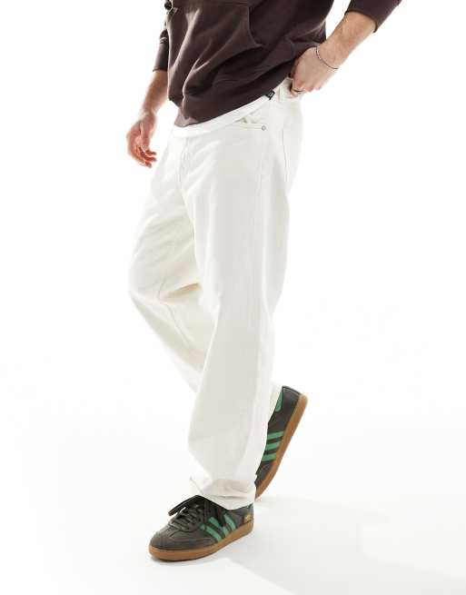 Bershka 90s straight jeans in ecru
