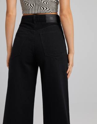 black jean wide leg