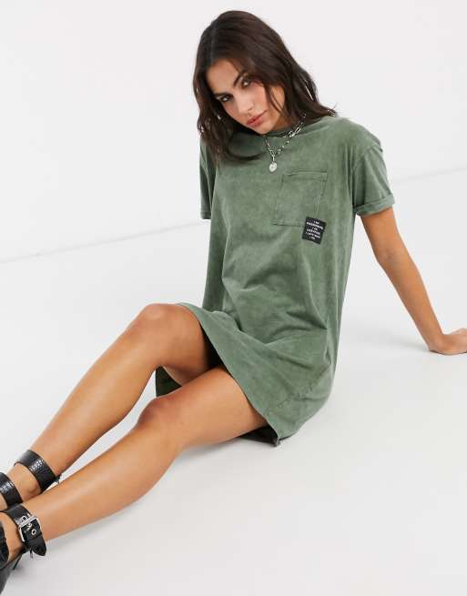 Bershka t 2025 shirt dress