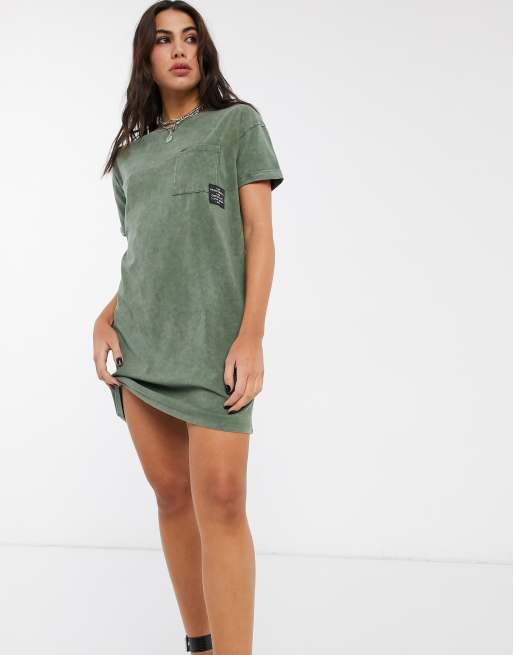 Bershka t 2024 shirt dress