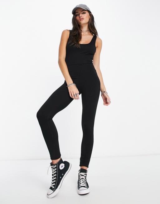 Bershka SEAMLESS - Jumpsuit - black - Zalando.de