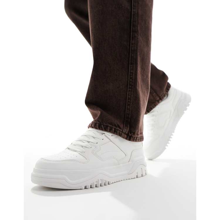 Bershka all in one sneakers in white | ASOS