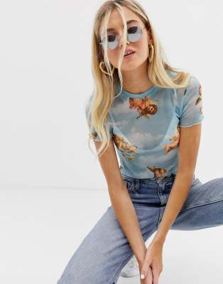 angel print tee