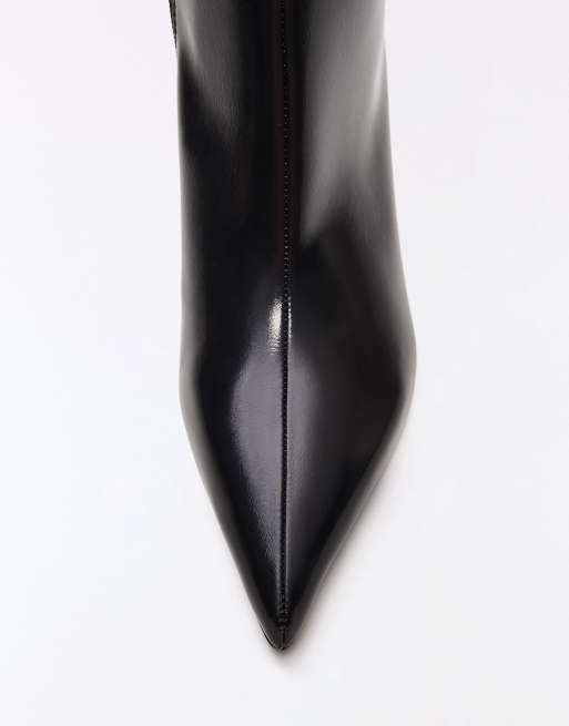 Bershka – Ankle Boots in Schwarz mit Kitten-Absatz, 6 von 6
