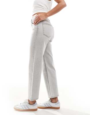 Bershka Ankle Length Straight Wide Leg Jeans