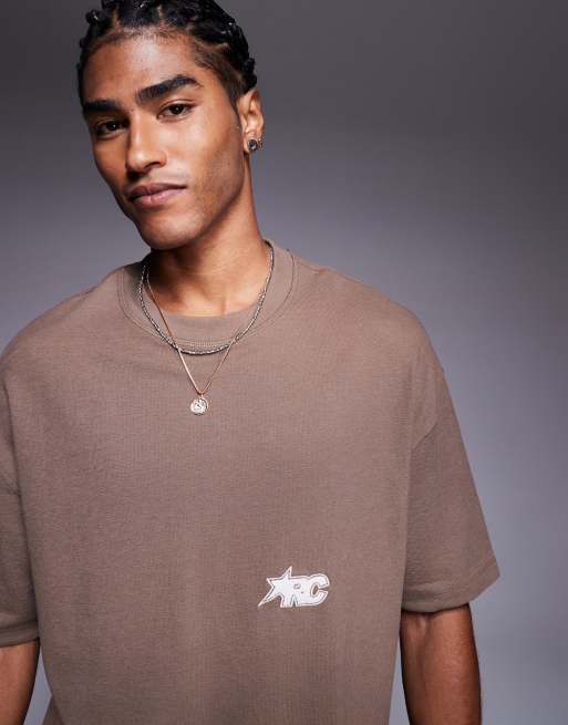 Bershka - Arc - Brun T-shirt