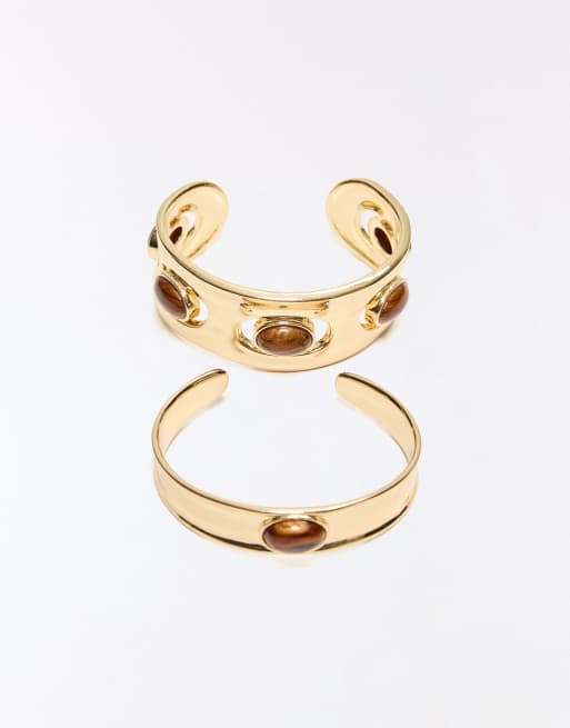 Bershka Armband-Set in Gold, 2 von 4