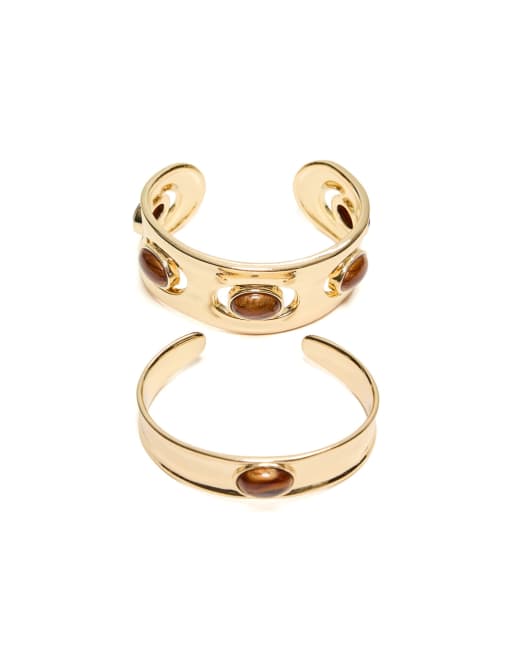 Bershka Armband-Set in Gold, 3 von 4