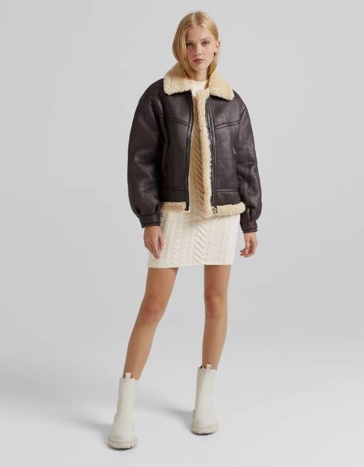 Bershka aviator jacket hotsell