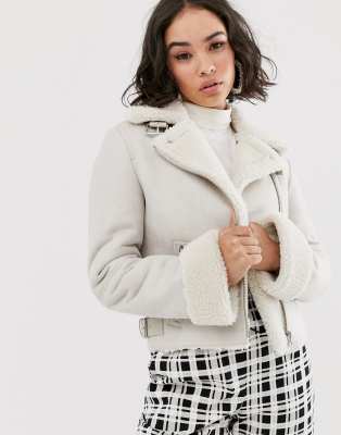 cream aviator jacket