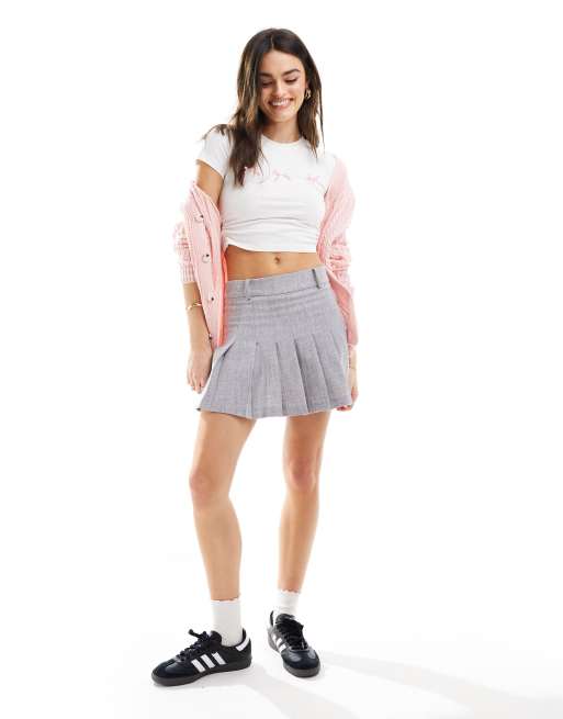Bershka - Baby T-shirt met strikdetail in wit, 2 van 4