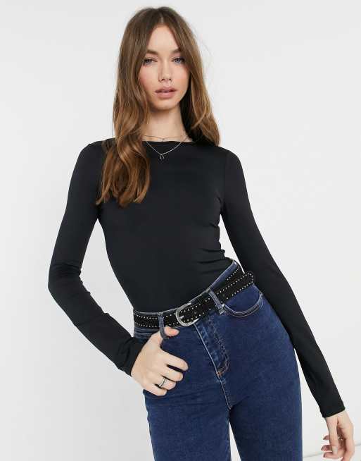 bershka black cargos