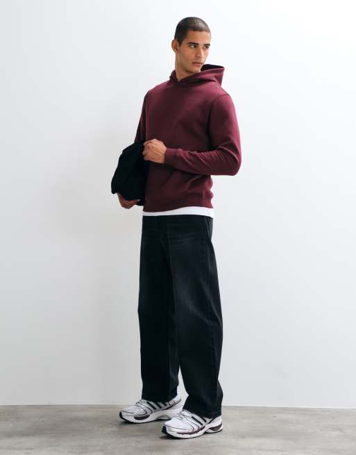 Bershka Baggy jeans in black, 4 of 5