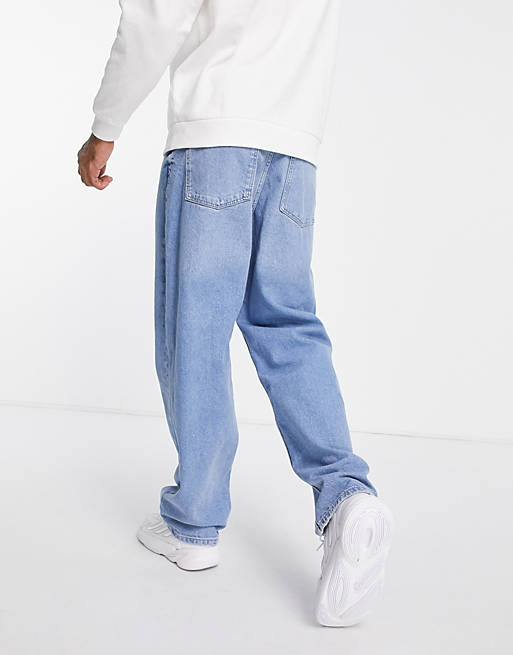 Mode Spijkerbroeken Baggy jeans Bershka Baggy jeans blauw casual uitstraling 