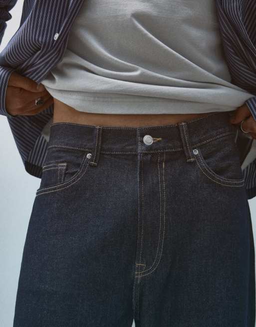 Bershka - Baggy jeans in blauw, 4 van 5