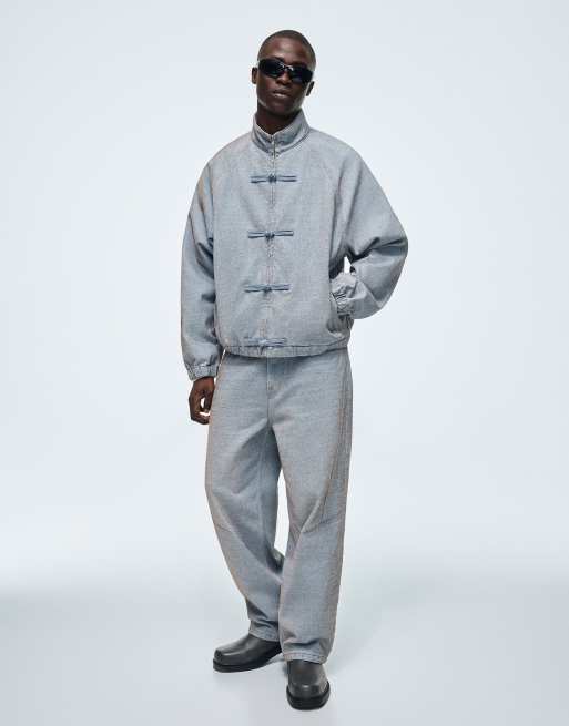 Bershka - Baggy jeans in blauw, 3 van 7