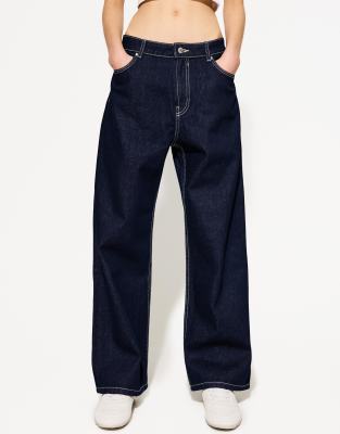 Bershka baggy jeans in blue