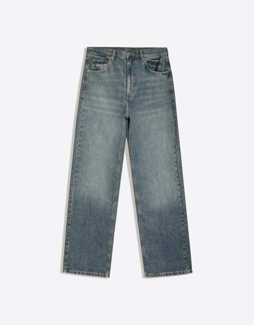 Bershka Baggy jeans in denim blue, 5 of 5