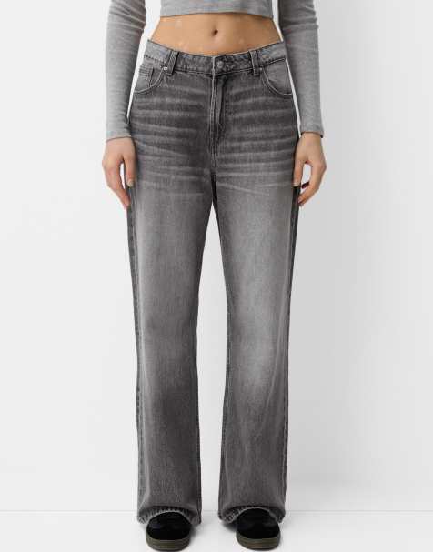 Bershka baggy jeans in grey - view 1