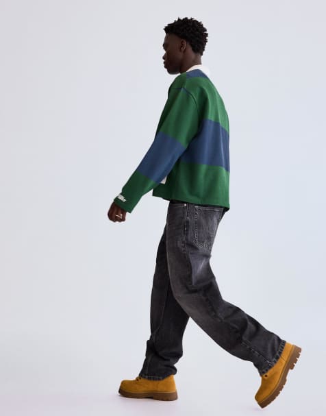 Bershka - Baggy jeans in grijs - view 1