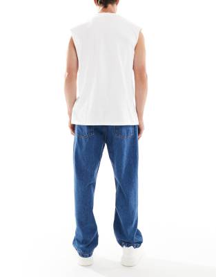 Bershka Baggy Jeans In Blue
