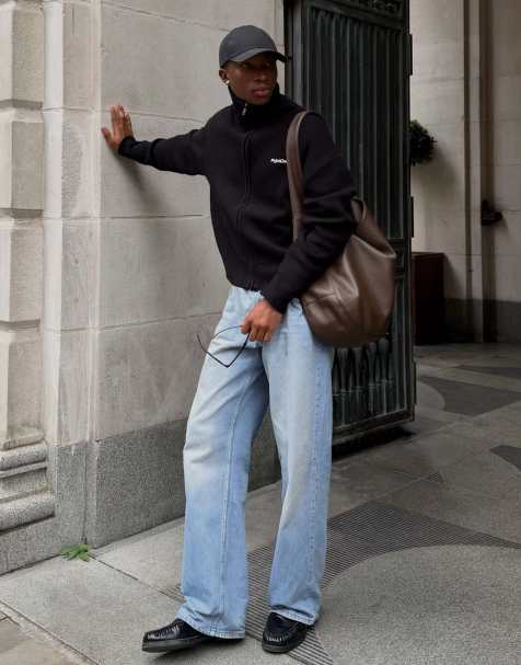 Bershka Baggy jeans in light bue - view 1