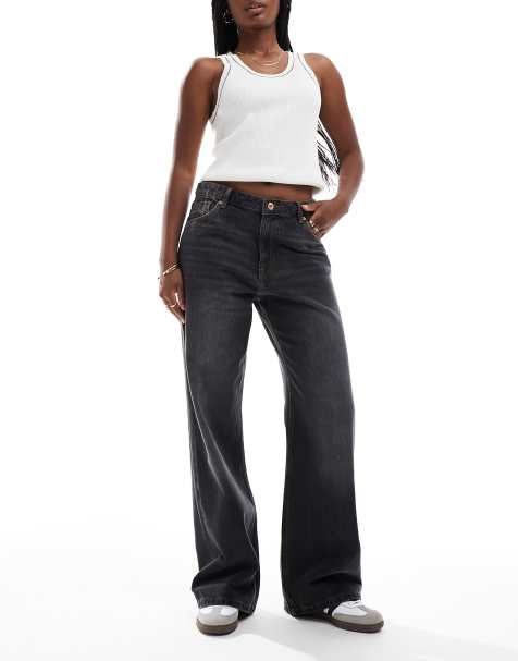 Bershka – Baggy-Jeans in Schwarz - view 1