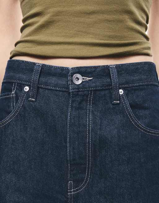Bershka - Baggy jeans met omslag in blauw, 2 van 4