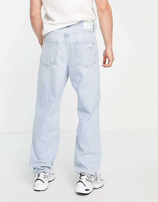 ASOS Herren Kleidung Hosen & Jeans Jeans Baggy & Boyfriend Jeans Inspired 90s baggy jean in tan 