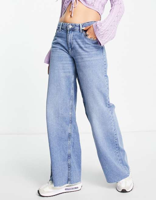 bershka low waist baggy jeans