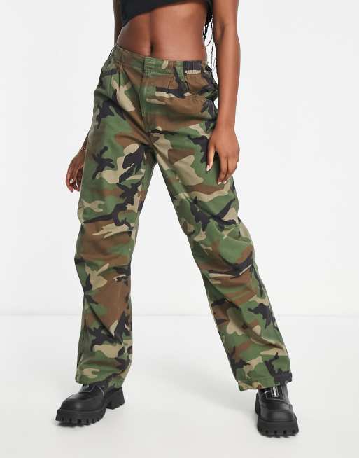 Bershka Camouflage Military Coats & Jackets for Women