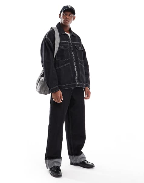 Bershka baggy reflective carpenter co-ord - view 1