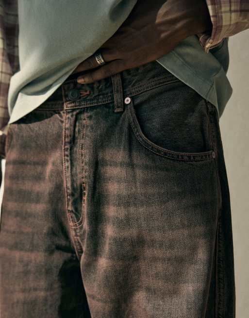 Bershka Baggy skater jeans in brown, 4 of 5