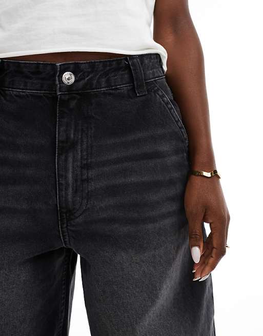 Bershka baggy skater jeans in washed black | ASOS Bershka baggy skater jeans in washed black | ASOS