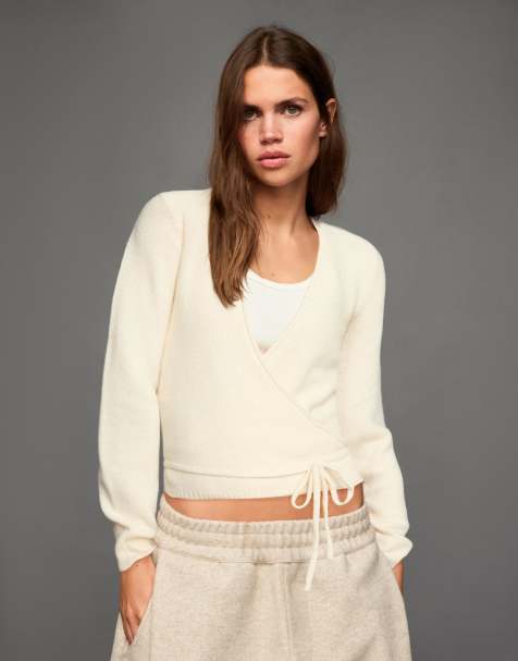 Bershka - Ballerina - Vest in ecru - view 1