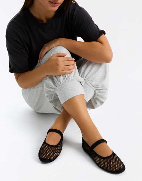 Bershka - Ballerine in rete nere - view 1