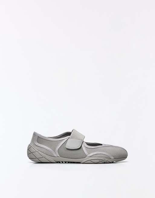 Bershka ballerine sportive grigie, 5 di 6
