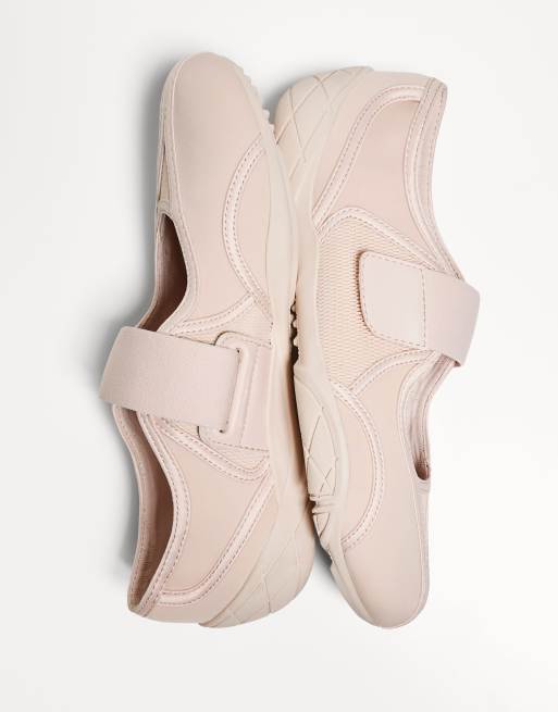 Bershka Ballerine sportive rosa ASOS