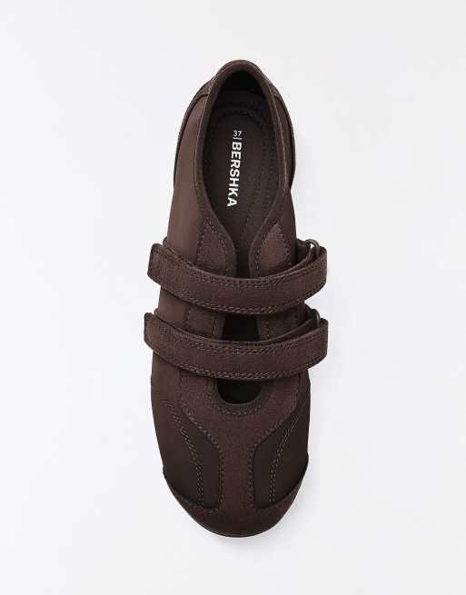 Bershka ballerines sportives marron, 3 de 7