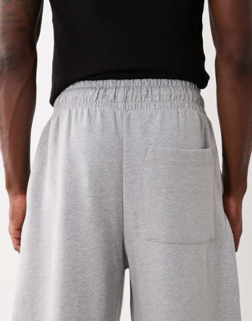 Bershka – Ballon-Jogginghose in Hellgrau mit weitem Schnitt, 5 von 5